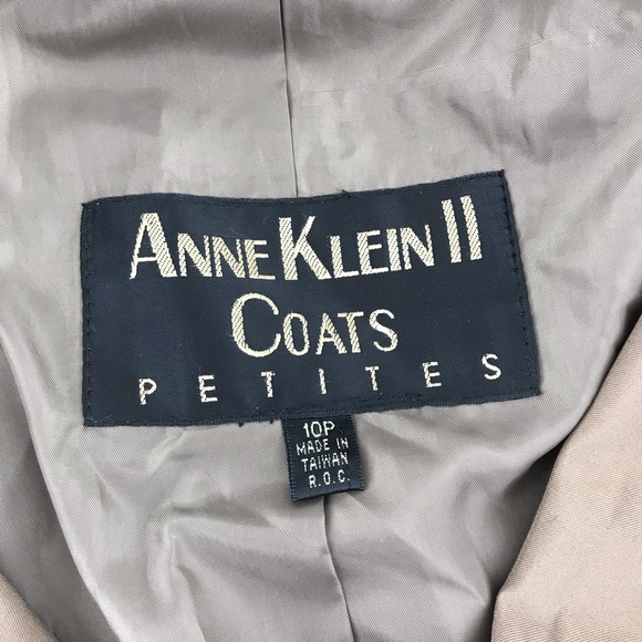 Anne Klein II Tan Trench Coat - Picture 6 of 7